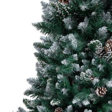 Artificial Christmas Tree with Pine Cones & Snow - 240 cm