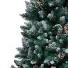 Artificial Christmas Tree with Pine Cones & Snow - 240 cm