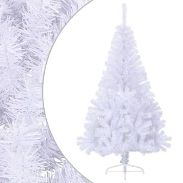 Artificial Half Christmas Tree 150 cm - White PVC | Hipomarket