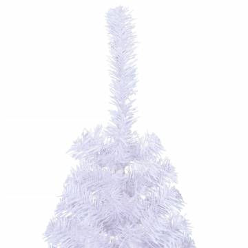 Artificial Half Christmas Tree 150 cm - White PVC | Hipomarket