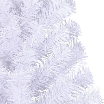 Artificial Half Christmas Tree 150 cm - White PVC | Hipomarket