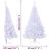 Artificial Half Christmas Tree 150 cm - White PVC | Hipomarket