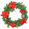 Christmas Wreath with LED Lights - 60 cm Green PVC