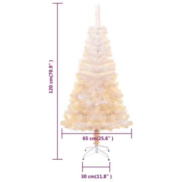 Artificial Christmas Tree with Iridescent Tips - 120 cm