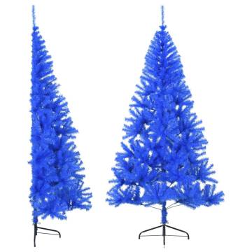 Artificial Half Christmas Tree Blue 240 cm | HipoMarket