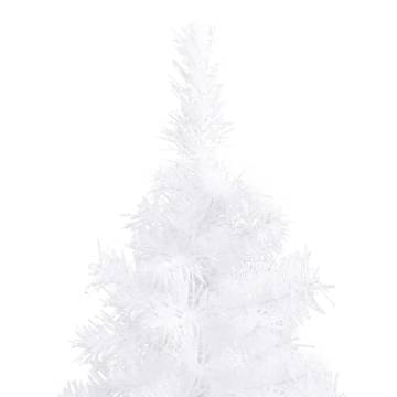 240 cm White Corner Artificial Christmas Tree | HipoMarket