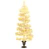 Swirl Pre-lit Christmas Tree with Pot White 120 cm PVC