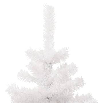 Swirl Pre-lit Christmas Tree with Pot White 120 cm PVC