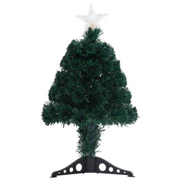 Pre-lit Christmas Tree 64 cm - Fibre Optic & LED Lights