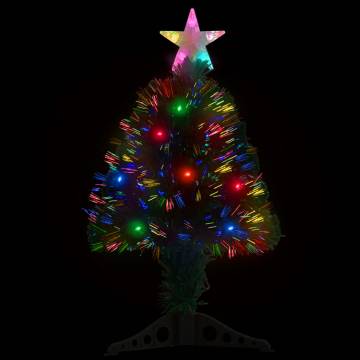 Pre-lit Christmas Tree 64 cm - Fibre Optic & LED Lights