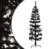  Slim Artificial Half Christmas Tree with Stand Black 150 cm Colour black Size 150 cm Quantity in Package 1 Number of Branch Tips 