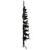 Slim Black Half Christmas Tree 150 cm - Space-Saving Decor