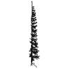 Slim Artificial Half Christmas Tree 210 cm - Black