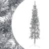  Slim Artificial Half Christmas Tree with Stand Silver 120 cm Colour silver Size 120 cm Quantity in Package 1 Number of Branch Tips 