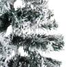 Slim Artificial Half Christmas Tree with Flocked Snow - 120 cm