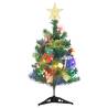 Mini Pre-lit Christmas Tree with 30 LEDs - 60 cm Green