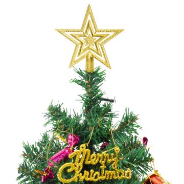 Mini Pre-lit Christmas Tree with 30 LEDs - 60 cm Green