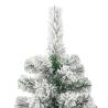 180 cm Artificial Hinged Christmas Tree with Flocked Snow