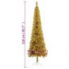 Slim Gold Christmas Tree 210 cm - Perfect Holiday Decor