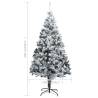 240 cm Flocked Snow Artificial Christmas Tree - Hipomarket