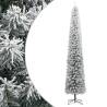  Slim Christmas Tree with Stand and Flocked Snow 300 cm PVC Colour green and white Size 300 cm Quantity in Package 1 Model with flocked white snow 