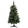 90 cm Pre-lit Artificial Christmas Tree - Green PVC