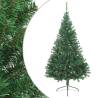  Artificial Half Christmas Tree with Stand Green 210 cm PVC Colour green Size 210 x 120 cm Quantity in Package 1 Number of Branch Tips 