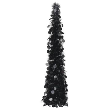 Pop-up Black Artificial Christmas Tree 120 cm - HipoMarket