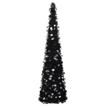 180cm Black Pop-up Artificial Christmas Tree - Hipo Market