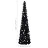 180cm Black Pop-up Artificial Christmas Tree - Hipo Market