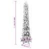 Pre-lit Flocked Christmas Tree 180 cm with 100 LEDs - HipoMarket