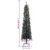 210 cm Slim Artificial Christmas Tree with Stand - Hipomarket