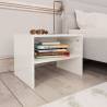 Bedside Cabinet High Gloss White 40x30x30 cm Engineered Wood Colour high gloss white Quantity in Package 1 