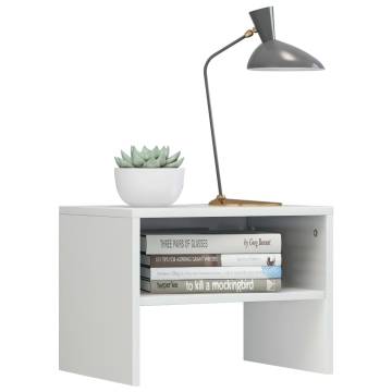 High Gloss White Bedside Cabinet | Elegant & Versatile Nightstand