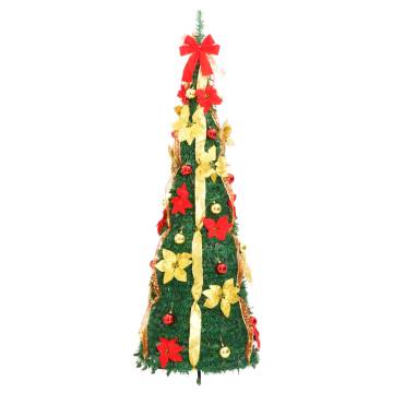 Artificial Christmas Tree 200 LEDs Green 210 cm - Hipomarket