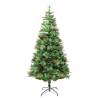 Pre-lit Christmas Tree with Pine Cones - 225 cm Green