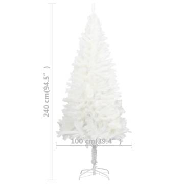 Lifelike White Christmas Tree 240 cm - Hipomarket