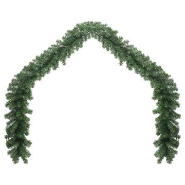 Christmas Garland PVC 10m - Lush & Weather Resistant