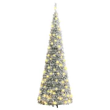 Artificial Christmas Tree with 50 LEDs - 120 cm Flocked Snow