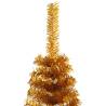 Gold Half Christmas Tree 180 cm - Artificial & Space-Saving