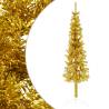  Slim Artificial Half Christmas Tree with Stand Gold 120 cm Colour gold Size 120 cm Quantity in Package 1 Number of Branch Tips 