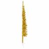 Slim Gold Half Christmas Tree 120cm - Space-Saving Decor