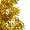 Slim Gold Half Christmas Tree 120cm - Space-Saving Decor