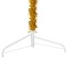 Slim Gold Half Christmas Tree 120cm - Space-Saving Decor