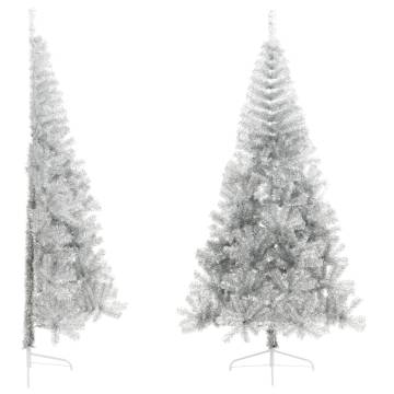 Artificial Half Christmas Tree 240 cm Silver - HipoMarket