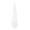 Slim Artificial Half Christmas Tree with Stand - 240 cm White