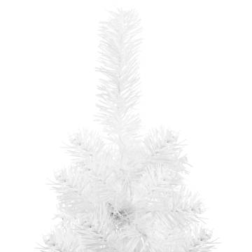 Slim Artificial Half Christmas Tree with Stand - 240 cm White