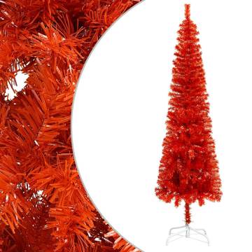 Slim Christmas Tree Red 150 cm - Perfect Holiday Centerpiece