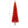 Slim Christmas Tree Red 150 cm - Perfect Holiday Centerpiece