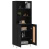 Stylish Highboard Black 69.5x34x180 cm - Hipomarket